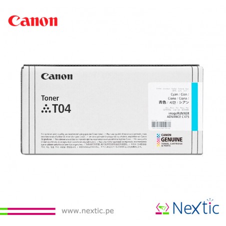 Tóner Canon T04 Cyan Ir Adv...