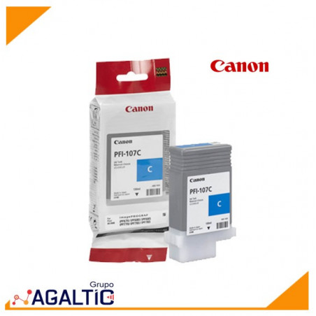 Tinta Canon PFI-107C cyan...